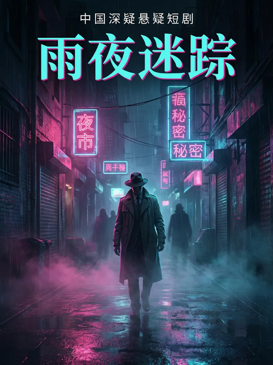 麻豆传媒苹果版 悬疑追踪短剧 - 雨夜迷踪海报