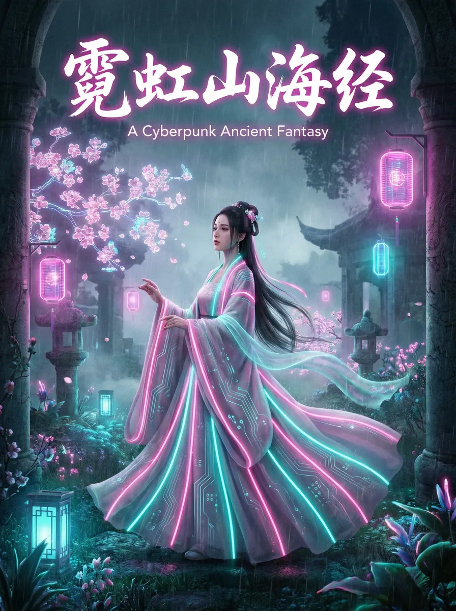 麻豆传媒苹果版 古风奇缘短剧 - 霓虹山海经海报